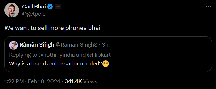 ravindraP04's tweet photo. Bhaichara on top😂@getpeid https://t.co/73PkCt16LN