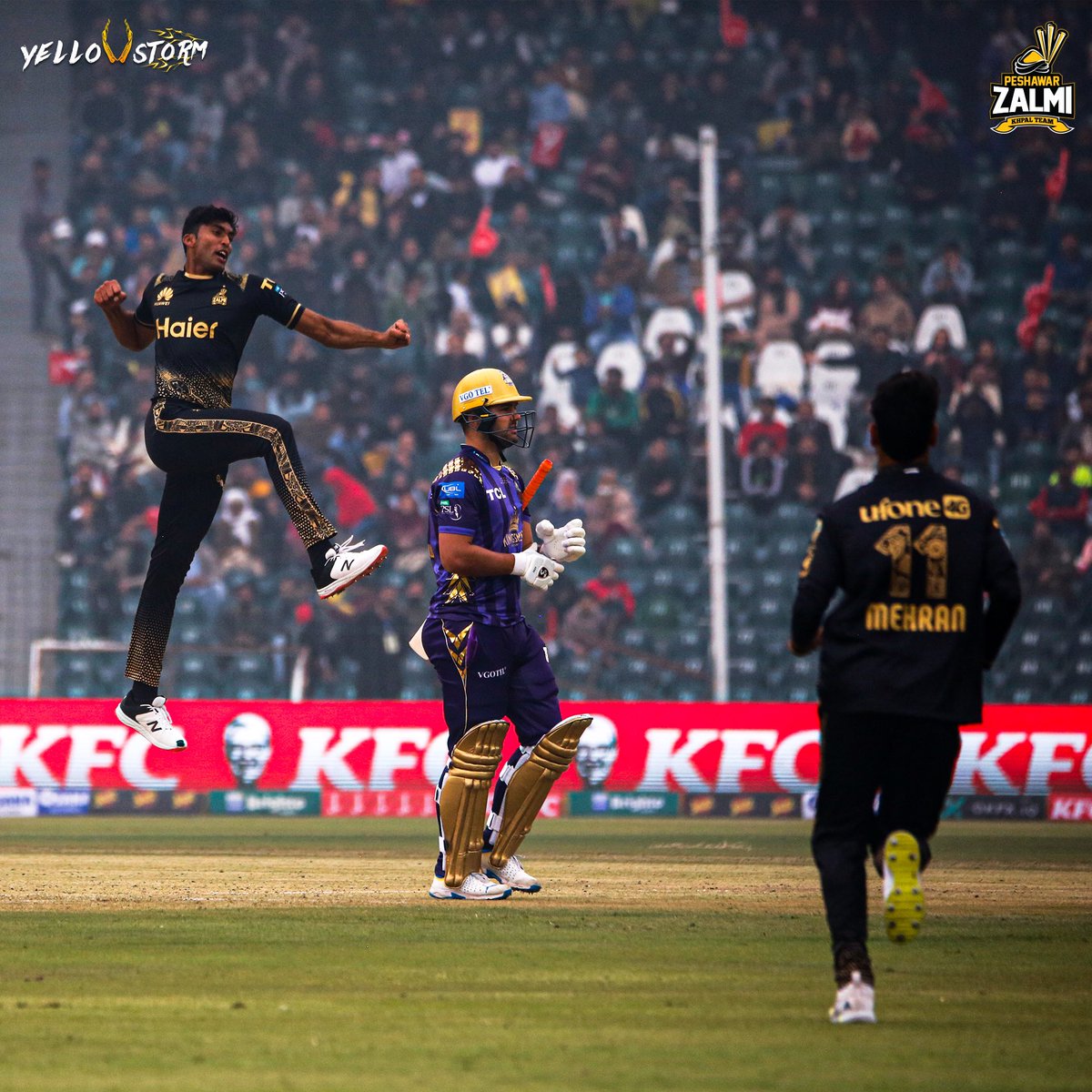 PeshawarZalmi's tweet photo. Some amazing 📸 

#Zalmi #ZalmiYama #HBLPSL9 #KhyberEdition #PZvQG #YellowStorm https://t.co/dyk0q1B4xY