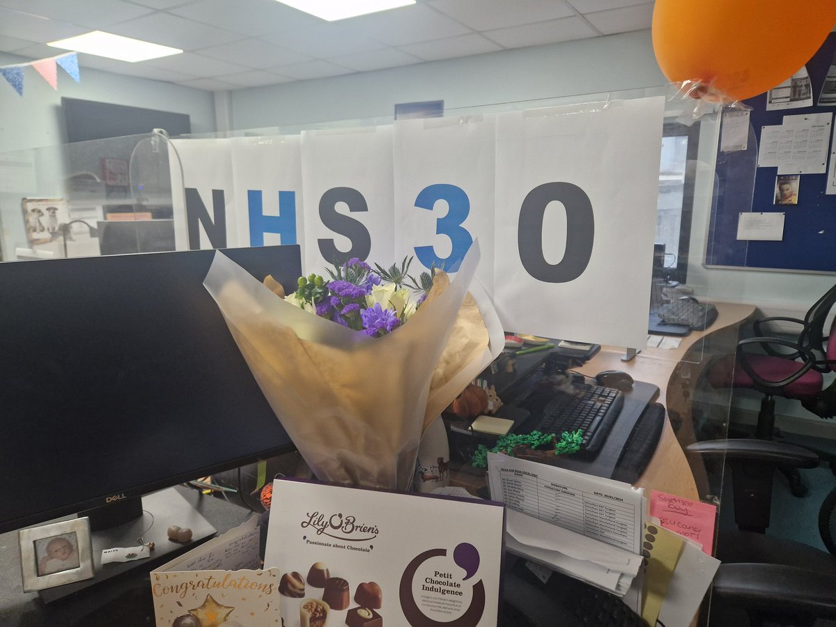 30 year in the NHS this week for me.
love my team #cancerservices We work damn hard.