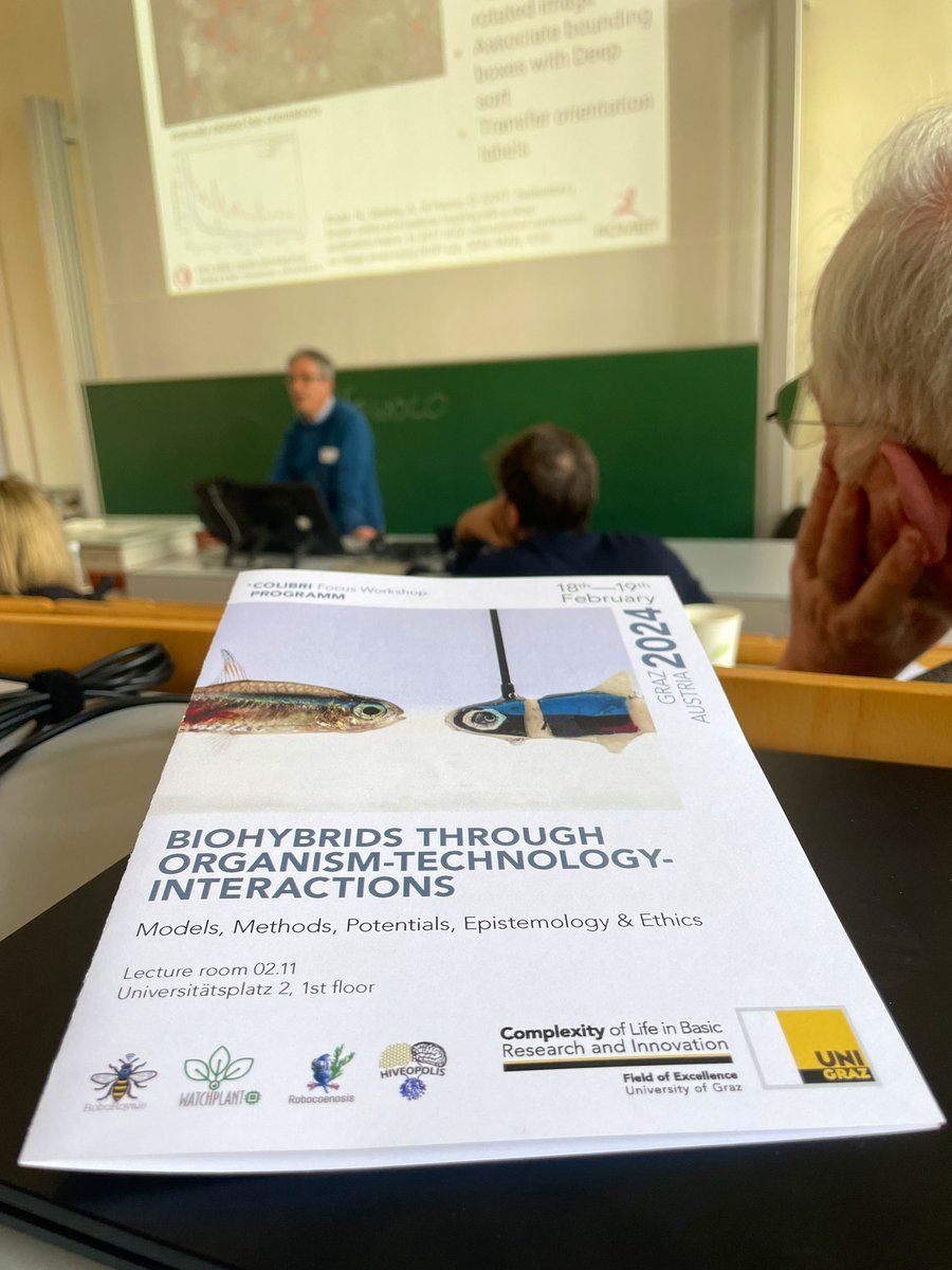 Prof Erol Sahin <a href="/lorenihas/">Erol Sahin</a> from <a href="/MetuRomer/">METU/ODTU-ROMER</a> <a href="/METU_ODTU/">METU / ODTÜ</a> is presenting our <a href="/EU_RoboRoyale/">RoboRoyale</a> project, and mainly focused on tag-less bee tracking at <a href="/UniGraz/">Uni Graz/University of Graz</a>