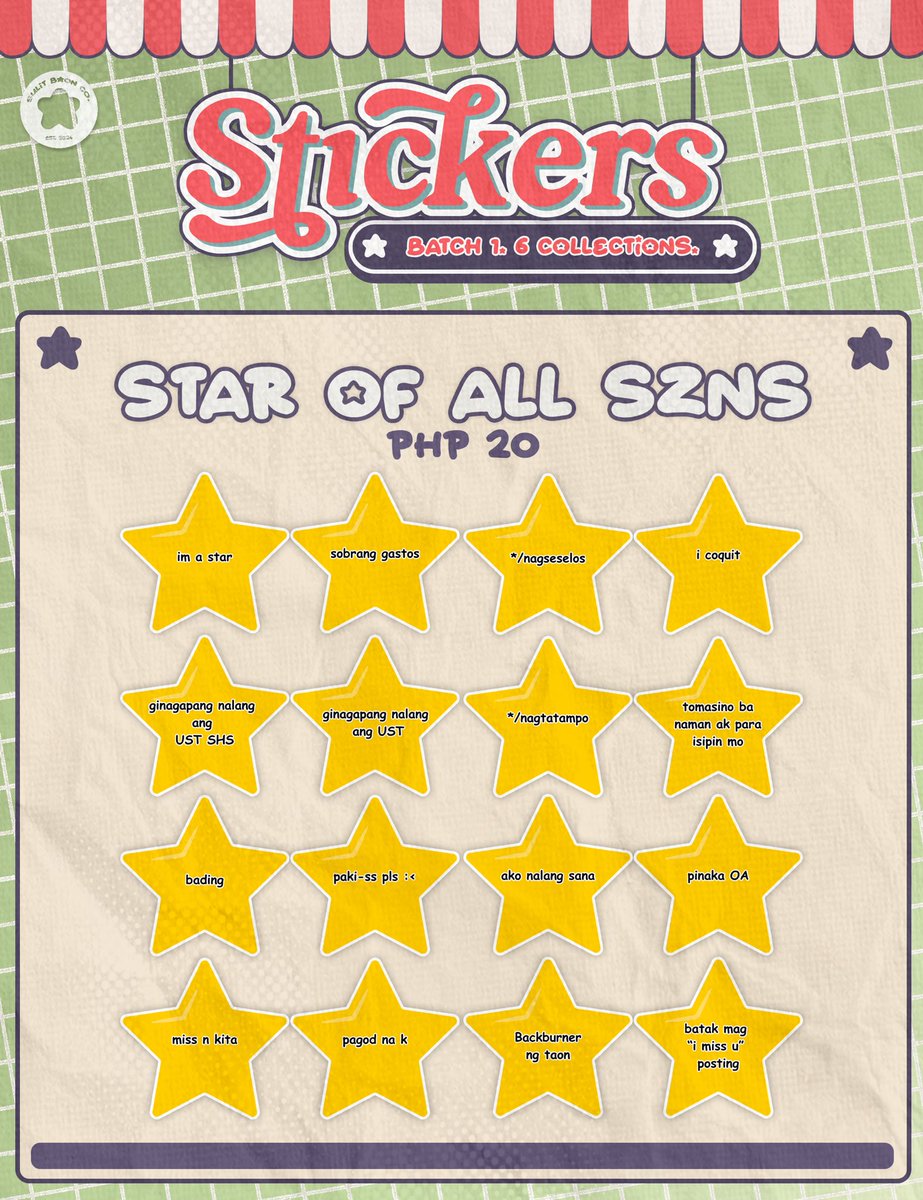 SulitBaonCo's tweet photo. From laptops to water bottles, let Sulit Baon Co.'s stickers be your voice. Fun, witty, and oh-so-relatable. 🤪

Whether you're feeling sassy, silly, or somewhere in between, we've got the perfect design for you! 🧚‍♀️ https://t.co/irbwpzlQ6X