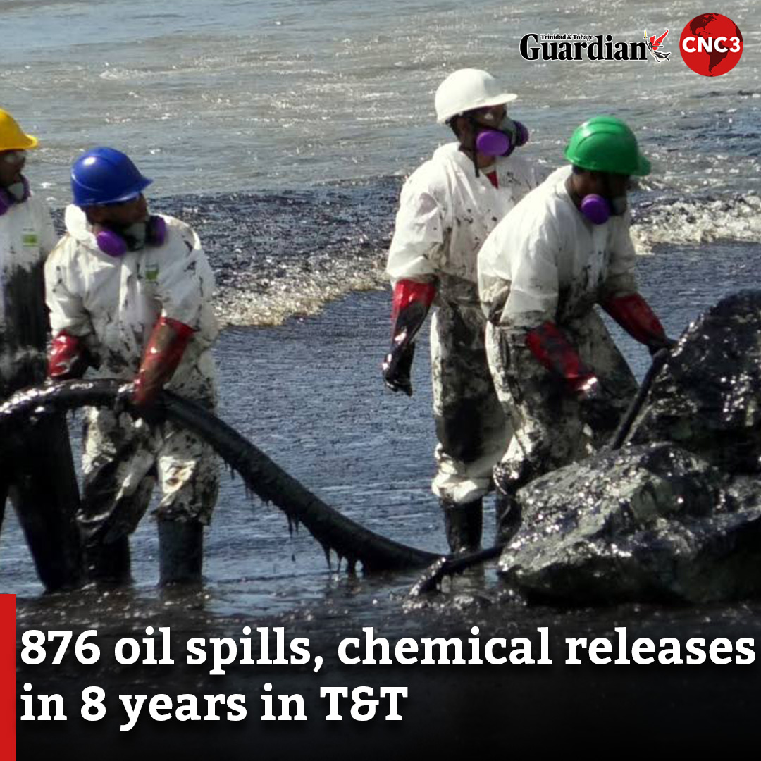 Between 2015 and 2023, T&T had more than 876 confirmed oil spills and chemical releases, according to statistics from the Environmental Management Authority (EMA). That means an environmental accident occurs once every four days. Read more: guardian.co.tt/news/876-oil-s…