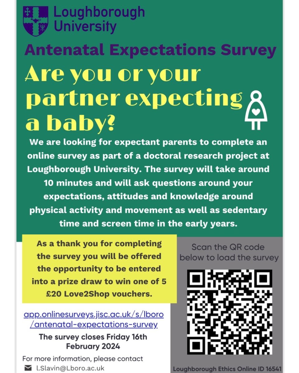 Can you help @lborouniverstiy we are really keen to get the perspectives of the men / partner of this research
#survey #newdads #dadstobe #dadmattersuk #dadmattersgm

i.mtr.cool/hkyqqheulh