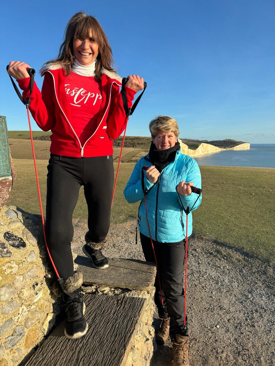 One of our fab walk leaders, Julie Ford, will be walking with @clarebalding in Ramblings on Thursday at 3pm. Well done Julie 👍 @VisitEastbourne @EBWalkFest @countrywalking