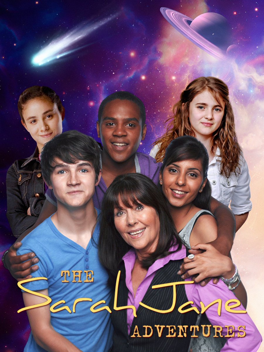 SamuelLiddell8's tweet photo. I made this the Sarah Jane Adventures poster. #TheSarahJaneAdventures #elizabethsladen #SarahJaneSmith #tommyknight #DanielAnthony #YasminPaige #AnjliMohindra #SineadMichael @helenprice82 https://t.co/BGEdCFvSDF
