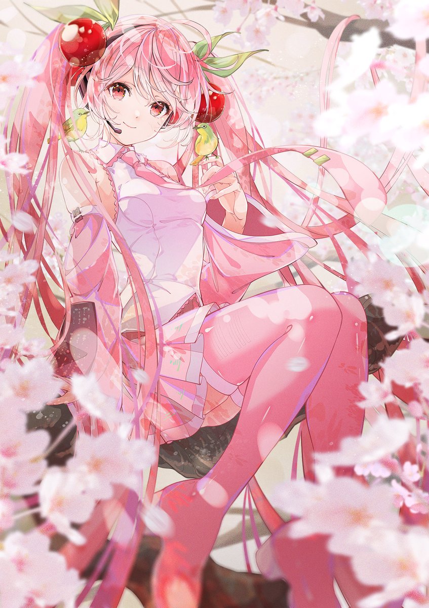初音ミク ,桜ミク 「pixivisionの特集に昨年の春に描いた桜ミク 初音ミク ,桜ミク 「pixivisionの特集に昨年の春に描いた桜ミク
