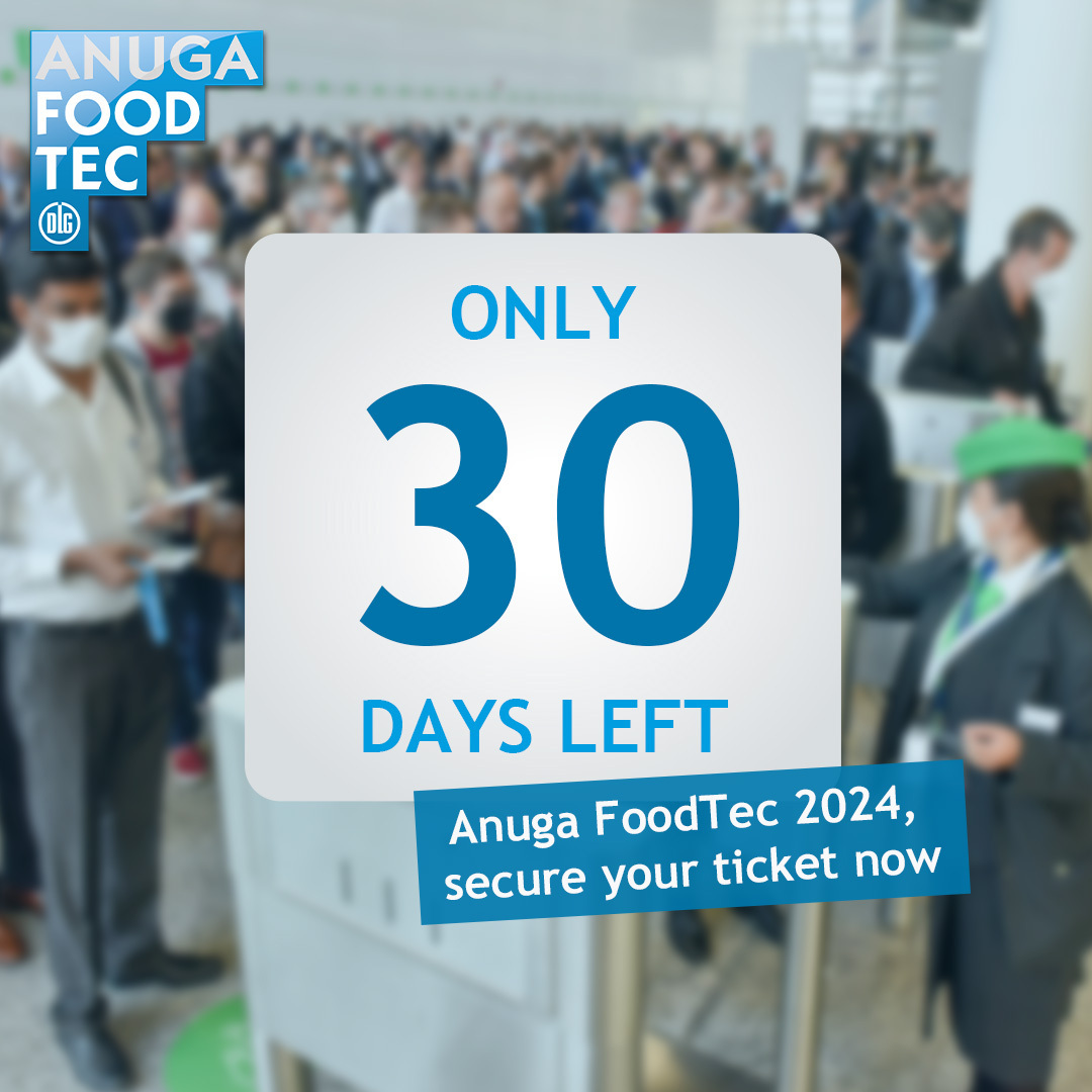 The countdown has begun! In just 30 days, Anuga FoodTec is back. This event focuses on the responsible and sustainable future of the industry. 🌍

What to Expect:

Discover cutting-edge food and beverage technology innovations.

Explore sustainable solutions shaping the industry.