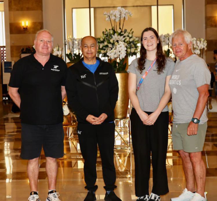 Captain__Aqua's tweet image. So proud to meet a new star who went from @WorldAquatics #SwimForAll Programme to winning New Zealand&apos;s first-ever gold medal at a #WorldAquatics Championships. 🇳🇿🥇(Women&apos;s 400m Freestyle)

Congratulations, Erika Fairweather! 👏🤩

#AQUADoha2024