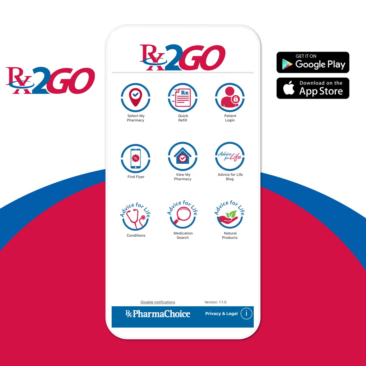 Do you get anxious about phone calls? We get it! 

With Rx2GO you can skip the call and request refills from participating locations right from an app on your phone. Skip the anxiety and embrace the comfort of effortless healthcare. Download the app today!