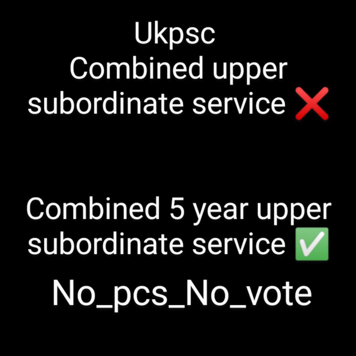 @pushkardhami एक कुकृत्य ukpsc भी कर रहा है हमारे साथ - कृपया इन्हें दुरुस्त कीजिए और PCS का विज्ञापन आचार संहिता लागू होने के पहले जारी किया जाए और उत्तर प्रदेश की तरह pre के रिजल्ट से पहले अन्य अधियाचन को जोड़ा जा सकता है 🙏 @UKPSCOFFICIAL #no_PCS_no_VOTE #ukpsc_pcs_new_notification