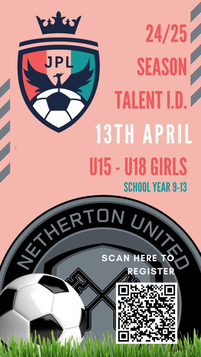 We’re on the hunt for new JPL talent for the 24/25 Season - Trials to be held on 13th April. U15 &amp; U18 Girls Teams - Register your interest now.  

form.jotform.com/240294163815355
