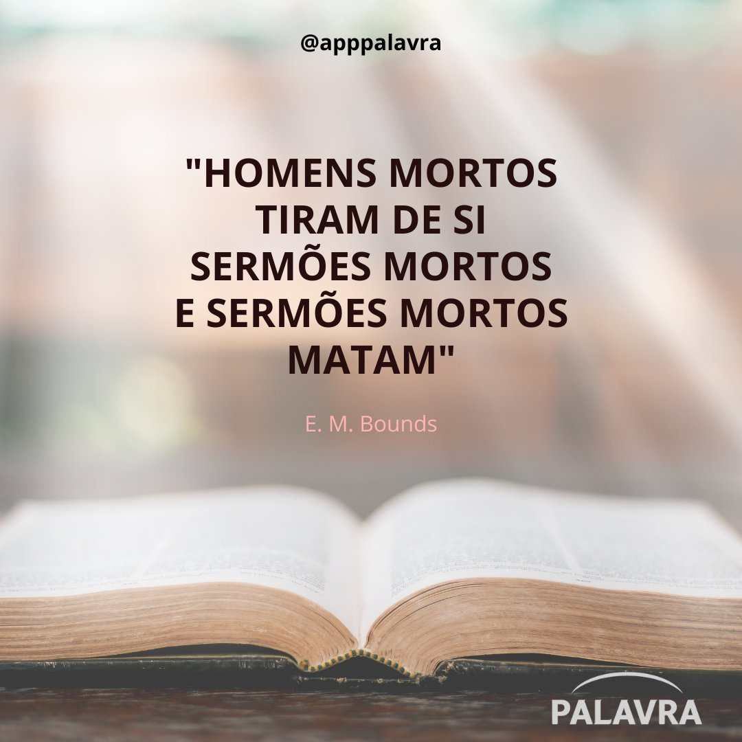 apppalavra's tweet image. Comunicar a mensagem da Palavra de Deus é um assunto de vida ou morte espiritual! Como comunicadores precisamos, primeiramente, estar alimentados e nutridos da Palavra de Deus. Quer se preparar para apresentar mensagens vivas? #comunicação #mensagem #pregar #Oratória #Bíblia