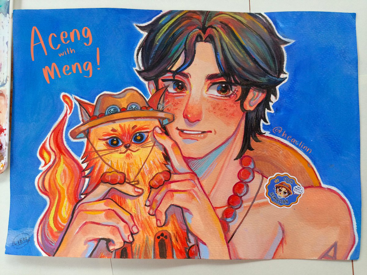 heaclinn's tweet photo. Main gouache lagi ᕕ( ᐛ )ᕗ Aceng with Meng! ❤‍🔥🔥
#PortgasDAce https://t.co/pqFDWmkUta