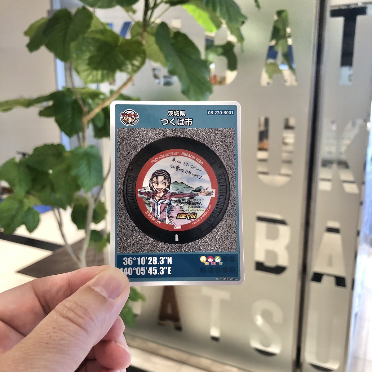 001 つくば市 マンホールカード 英語版 【公式通販】