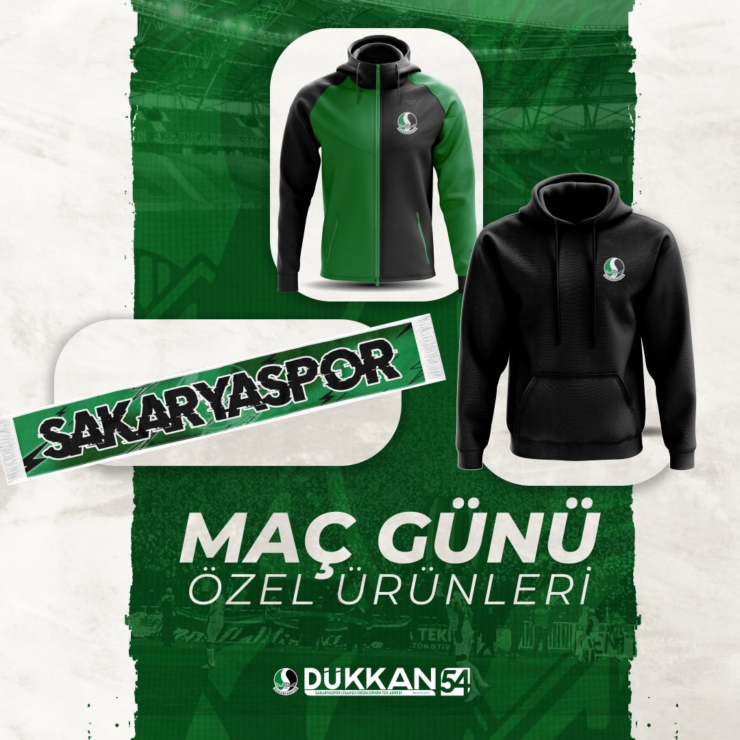 dukkan54's tweet photo. Maç günü özel ürünlerimiz şimdi sadece dükkan54’te ve https://t.co/CAsejo63Ze’de satışta!🟢⚫

📍 Kent Meydanı – Dükkan54

@sakaryaspor https://t.co/pvexhR8peB