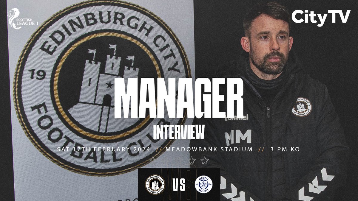 🎥 | Edinburgh City TV hear from Michael McIndoe following yesterday's match against @OfficialQosFC Check out the full interview here: youtu.be/Mc5Bi9VatpA 📷 @TommyLeephotos