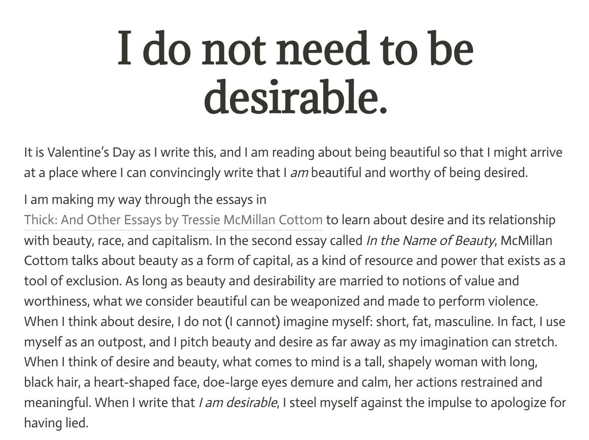 proj_affirm's tweet photo. When I write that I am desirable, I say the words to a reflection. I tell her, we can imagine a new world where we don’t even need to become beautiful. 

💗 https://t.co/IyiPgrnp3h 💗

#AffirmWomen #Affirmations #AffirmBigBodies https://t.co/TPpo8D16UD
