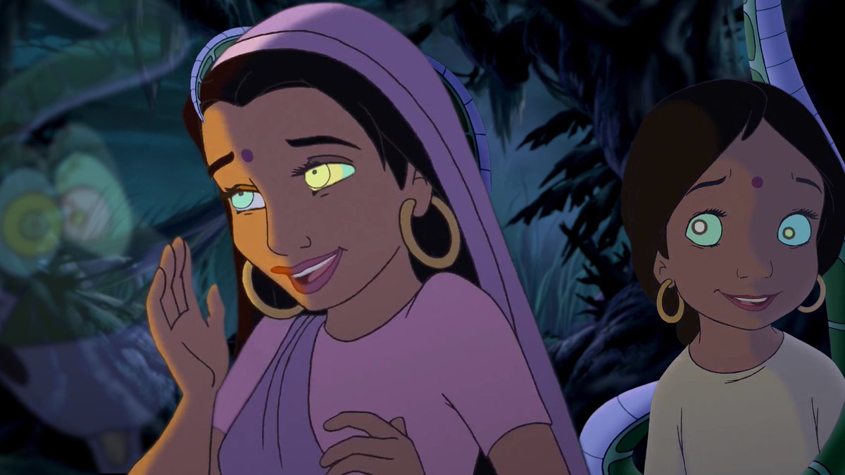 Jannilove3's tweet photo. "What have we here...? Two sssucculent ssnackss for the prize of one...." #kaathesnake #thejunglebook2 #Shanti #Messua #TheJungleBook #Kaa https://t.co/YQvH6GXKLZ