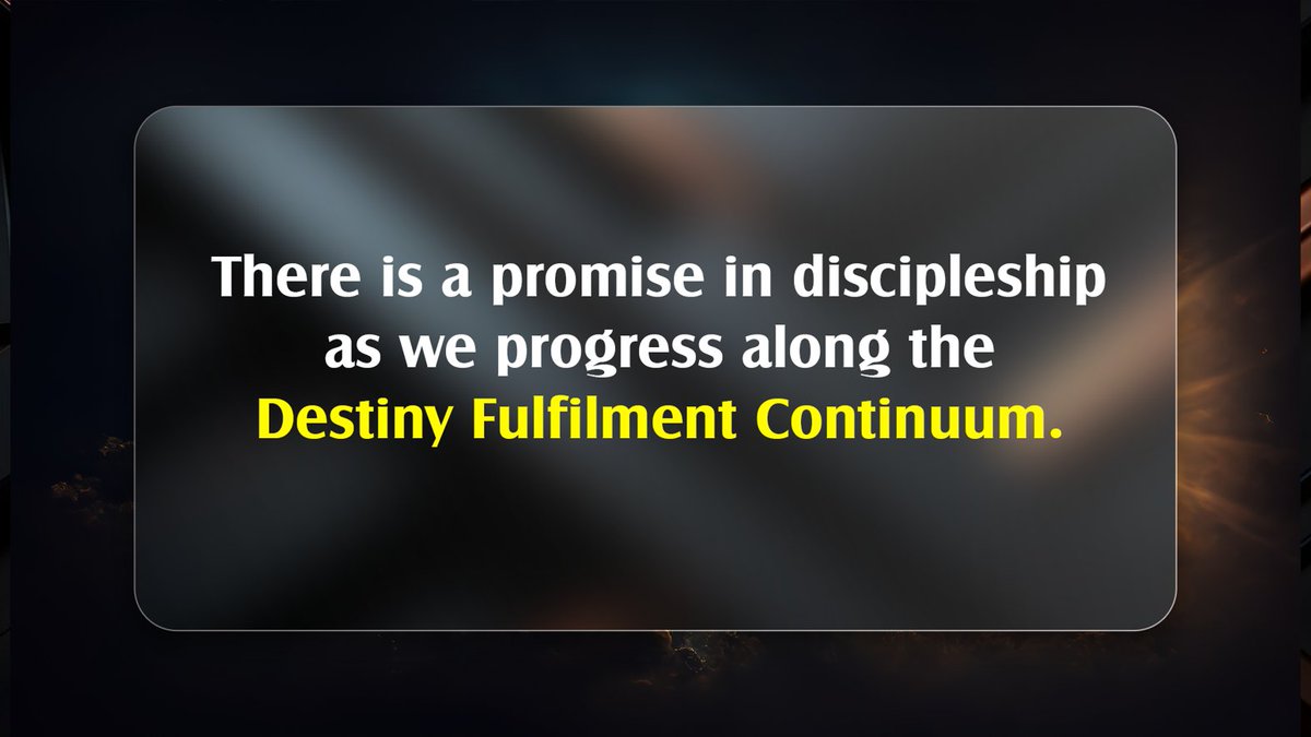 elevationMD's tweet image. There is a promise in discipleship as we progress along the Destiny Fulfilment Continuum.

#FollowJesus
#FriendshipService
#OnEaglesWings
#SundaysAtTEC
#ElevationMaryland