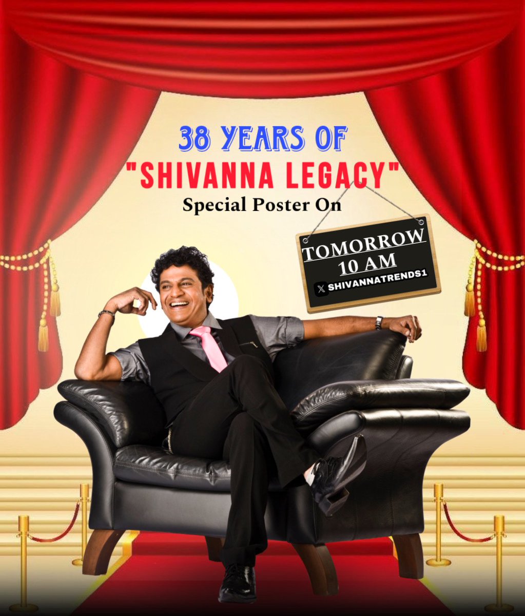 On the account of #38YearsOfShivannaLegacy 

• Special CDP releasing today 6:00PM 
• Special Poster releasing tomorrow 10:00AM 

Stay tuned to @shivannaupdates and @ShivannaTrends1