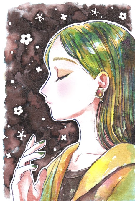 「green nails hand up」 illustration images(Latest)