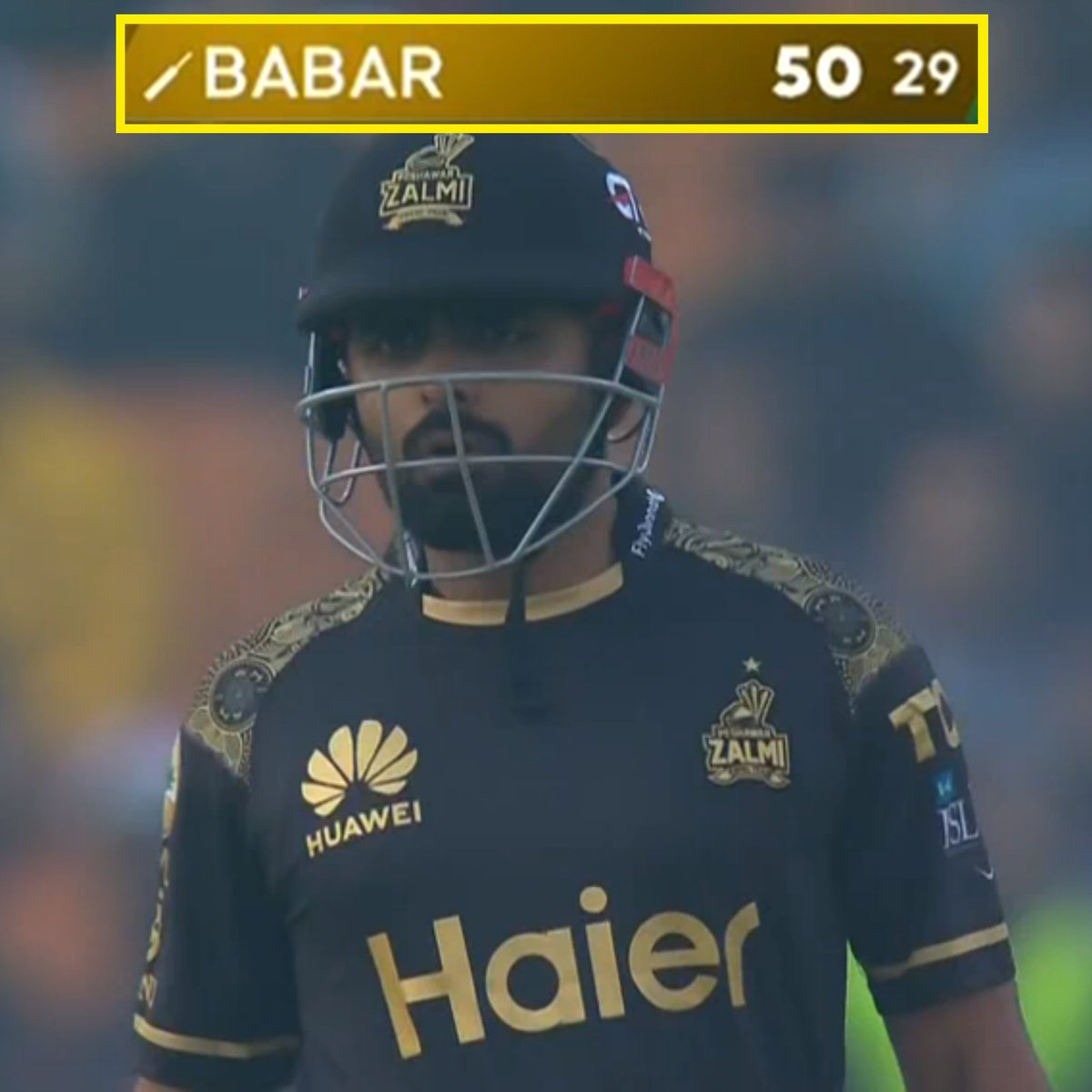 Cricketracker's tweet photo. Babar Azam kicks off PSL 9 with a brilliant fifty!

📸: Fan Code https://t.co/mp8zSmBaNl