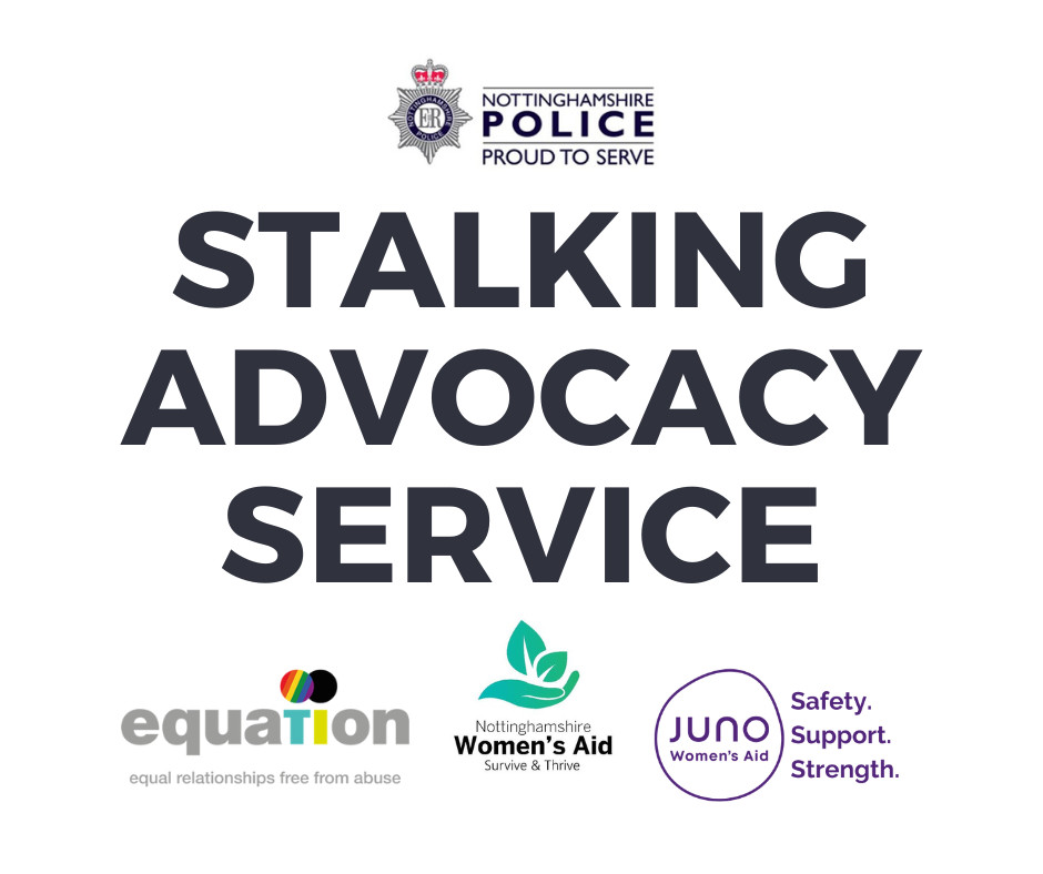 The Stalking Advocacy Service has been created to specifically support non-domestic abuse survivors of stalking, in partnership with @junowomensaid, @equationorg & Nottinghamshire Women's Aid. Find out more, including how to refer, here: junowomensaid.org.uk/stalking-advoc…
