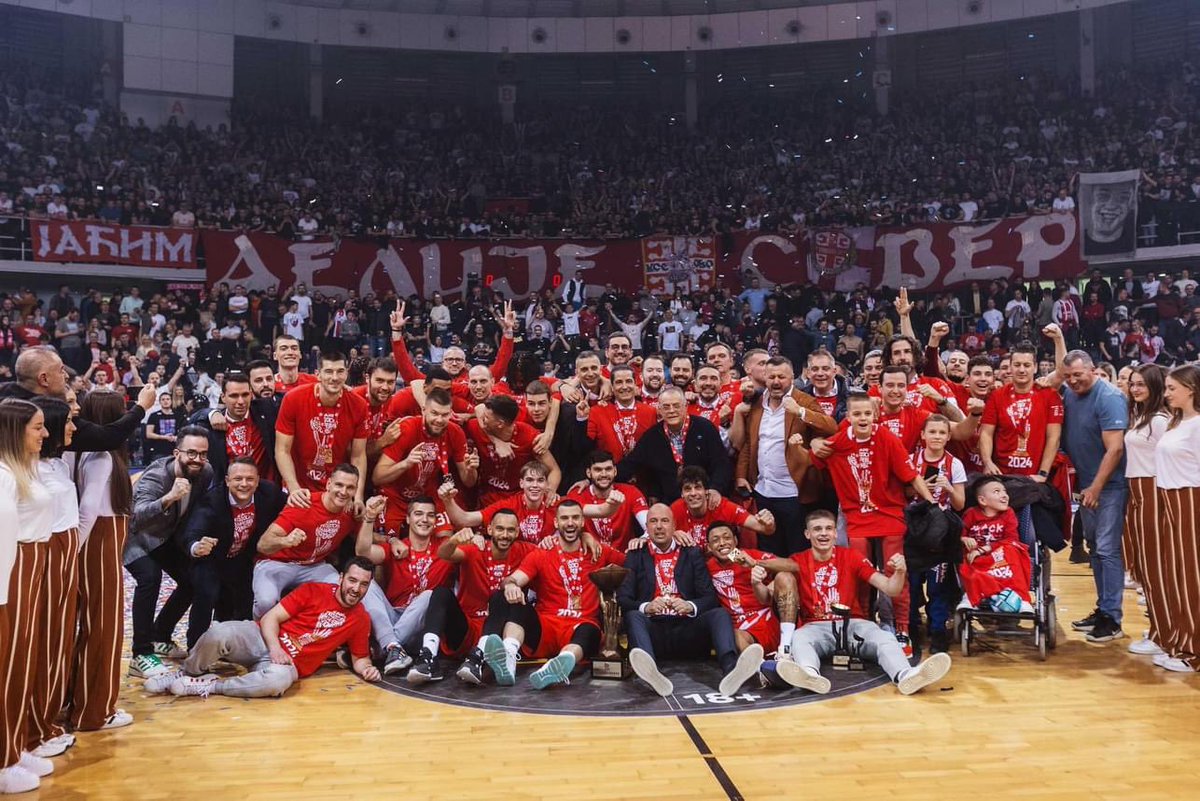 Proud for my players. Honored to have won Radivoj Korać Cup for the club and for our fans. Hvala for the support 🔴⚪️ #kkcz #WeAreTheTeam