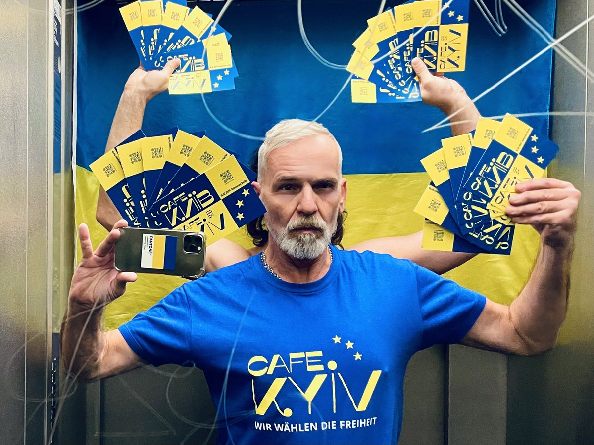 #UkraineIsFreedom #UkraineIsSolidarity #UkraineIsEmpathy #UkraineIsDignity #UkraineIsUnity #UkraineIsVictory #UkraineIsLove #FreedomMustWin #WirWählenDieFreiheit #KonradAdenauerStiftung #CafeKyiv 💙🙏🇺🇦🇪🇺🇩🇪🙏💛 Cafe Kyiv, 19.02.2024, Colosseum Berlin
cafekyiv.kas.de/en/