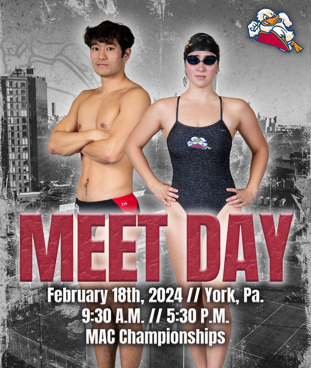 StevensDucks's tweet photo. Let's go win a chip! @stevensswimming
๐ MAC Championships
โฐ 9:30 AM//5:30 PM
๐ York, Pa.
๐๏ธ Graham Aquatic Center
๐ https://t.co/idSW9FcGE8
๐บ https://t.co/gTPVbFKwbF
#AllRise #MACswim #d3swim https://t.co/2wcr7TDFBz