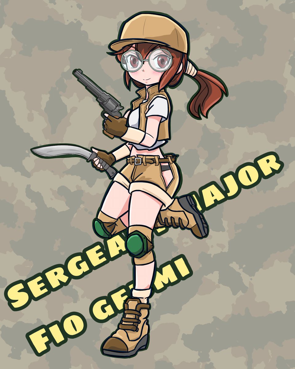 フィオリーナ•ジェルミ上級軍曹
＃メタルスラッグ　＃フィオ　#METALSLUG ＃レトロゲーム