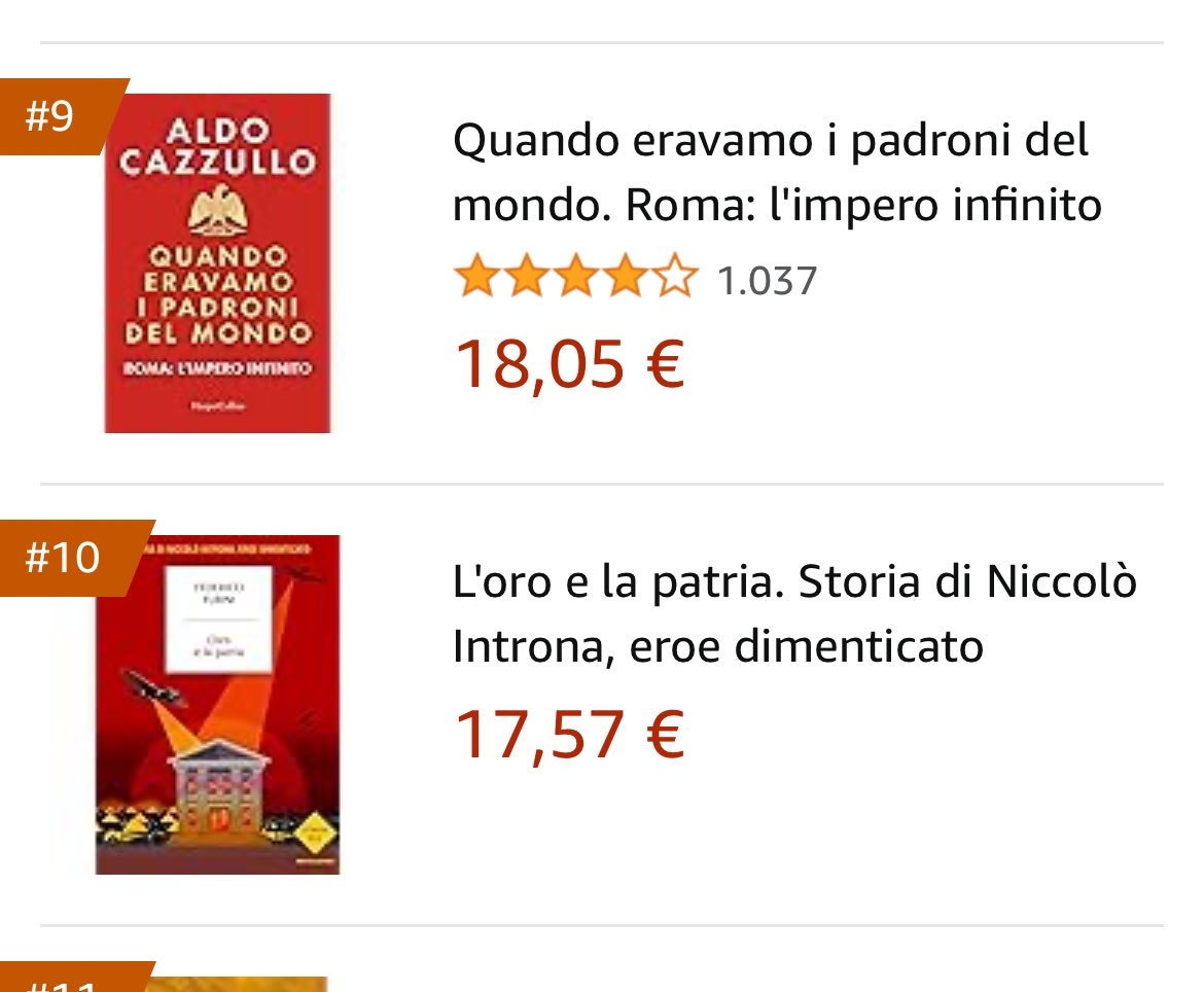 federicofubini's tweet photo. Il mio libro “L’oro e la patria. Storia di Niccolò #Introna , eroe dimenticato” deve uscire tra due giorni ma è già il decimo più venduto di Amazon (subito dopo l’ultimo di Aldo Cazzullo). Grazie ai lettori della fiducia, spero di riuscire a ripagarla! https://t.co/yEzytMhrVQ