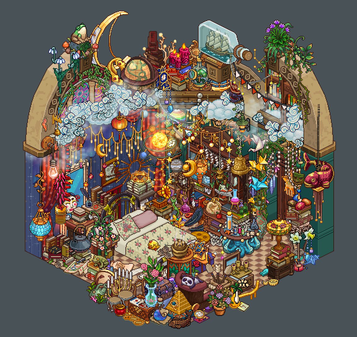 Celebrating Sunday by receiving Daily Deviation for Howl's Bedroom, no better way to start the day ☕️☀️🌻
<a href="/DeviantArt/">DeviantArt</a> 
Check it out right here deviantart.com/cutiezor/art/H…