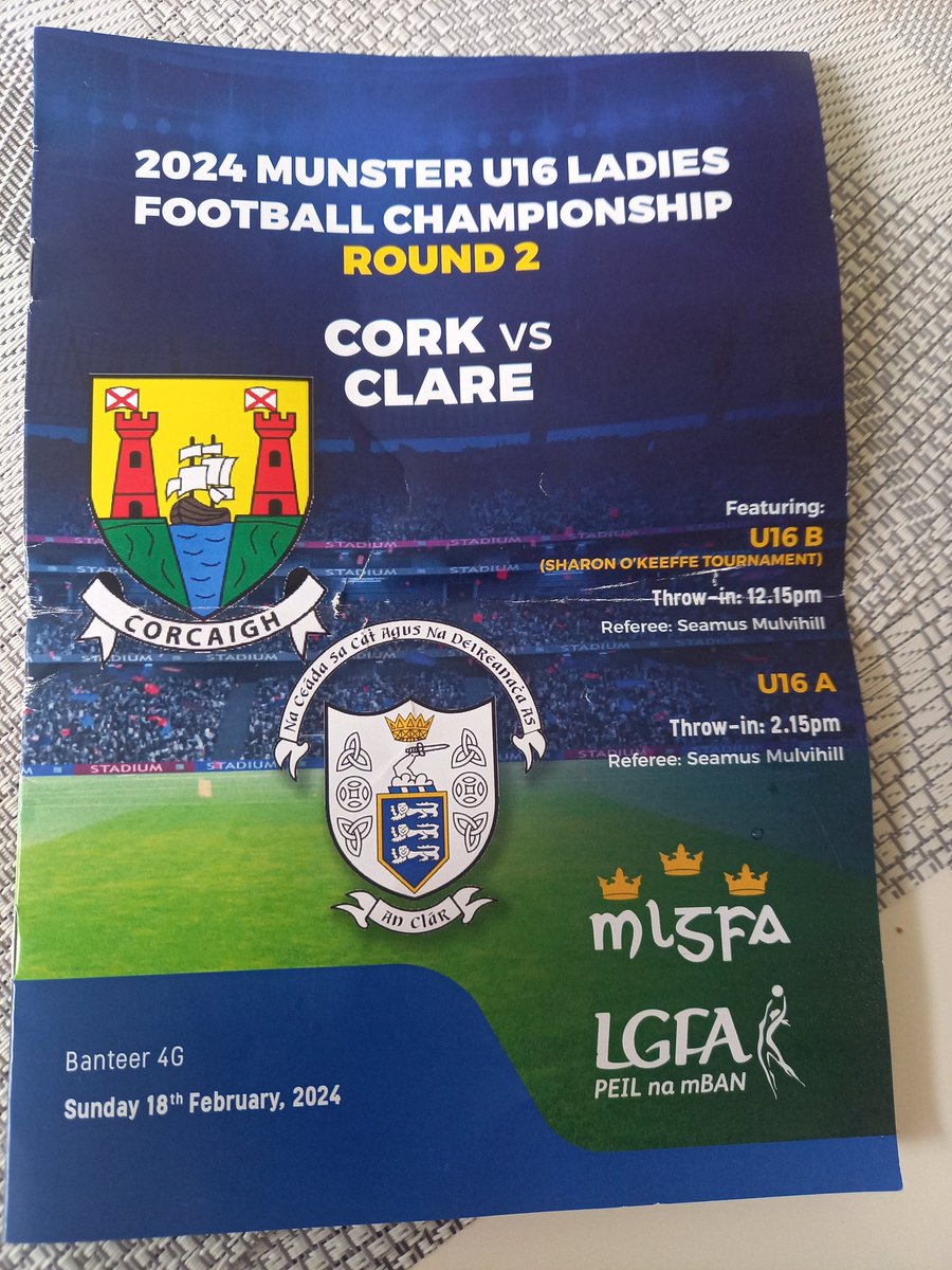 Welcome to Cork and Clare U16s ladies today to Banteer for round 2 of @mlgfa championship