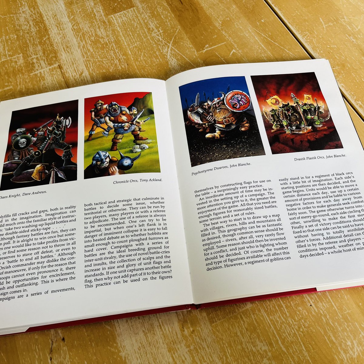 revpeterlaws's tweet image. I’m going to sell this 1986 hardback edition of ‘HEROES &amp;amp; WARGAMES’ by Stewart Parkinson and Paper Tiger. Have seen this for rather high prices but most seem to be the paperback. Any clue how much it’s worth? #roleplayinggames