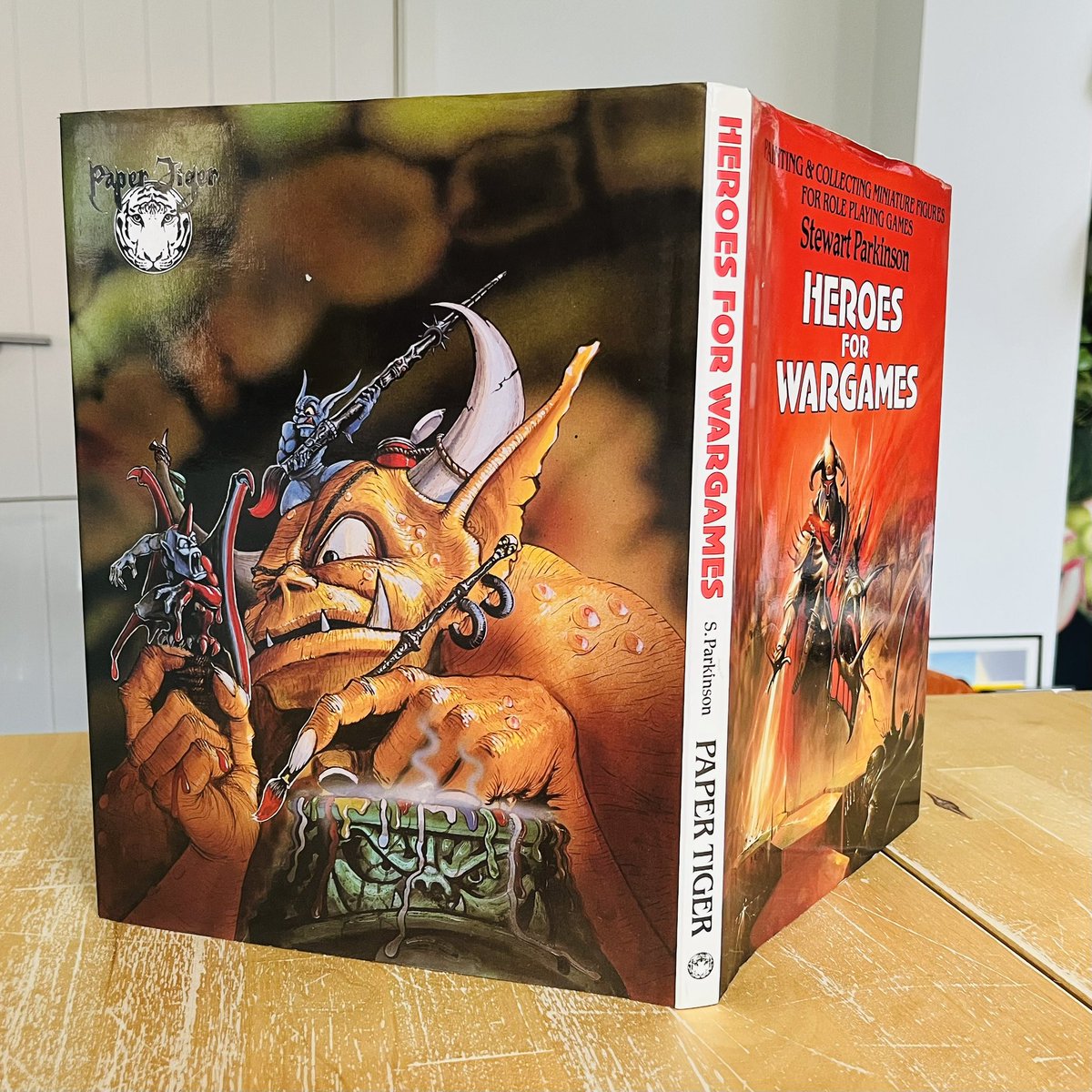 revpeterlaws's tweet image. I’m going to sell this 1986 hardback edition of ‘HEROES &amp;amp; WARGAMES’ by Stewart Parkinson and Paper Tiger. Have seen this for rather high prices but most seem to be the paperback. Any clue how much it’s worth? #roleplayinggames