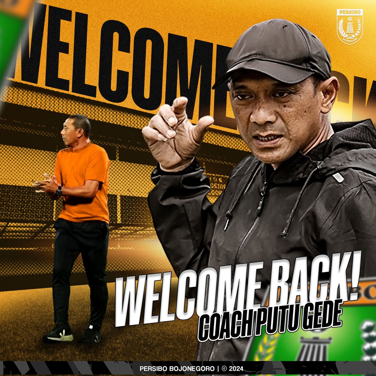 | 𝗪𝗲𝗹𝗰𝗼𝗺𝗲 𝗯𝗮𝗰𝗸, 𝗖𝗼𝗮𝗰𝗵 𝗣𝘂𝘁𝘂 𝗚𝗲𝗱𝗲!

Selamat datang kembali, coach Putu Gede di bumi Angling Dharma. 
BAWA SANG NAGA TERBANG TINGGI, COACH! 🐉

🟠🟠

#Persibo #persibobojonegoro #COAD 
#LaskarAnglingDharma #Sadabe