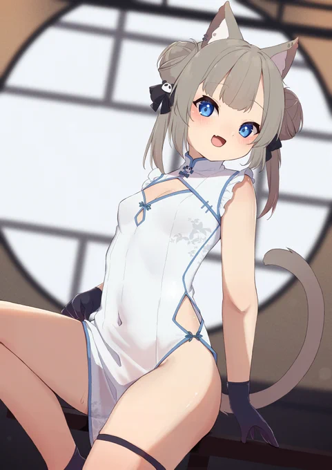 チャイナドレスねこちゃん 