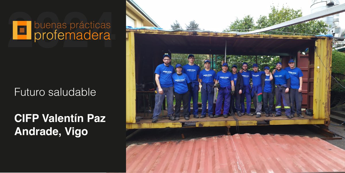 profemadera's tweet photo. Otro gran proyecto de #buenaspracticas Profemadera  2024 desde el CIFP Valentín Paz Andrade, que transforma  un contenedor metálico en una estructura transportable y ampliable en volumen para albergar un pequeño hospital médico autónomo.
 #fp #formacionprofesional #maderaymueble https://t.co/jm7hoSkiO7