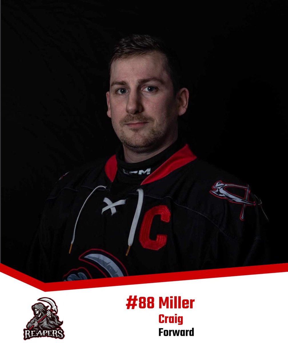 Get ready to dive into the world of the Chester Road Reapers!🏒First up in our Meet the Team series is Captain Craig Miller, #88. A forward with 3 years of pure grit. At 36, Craig brings experience and spontaneity to every play. No game-day rituals, just raw passion on the ice!🔥