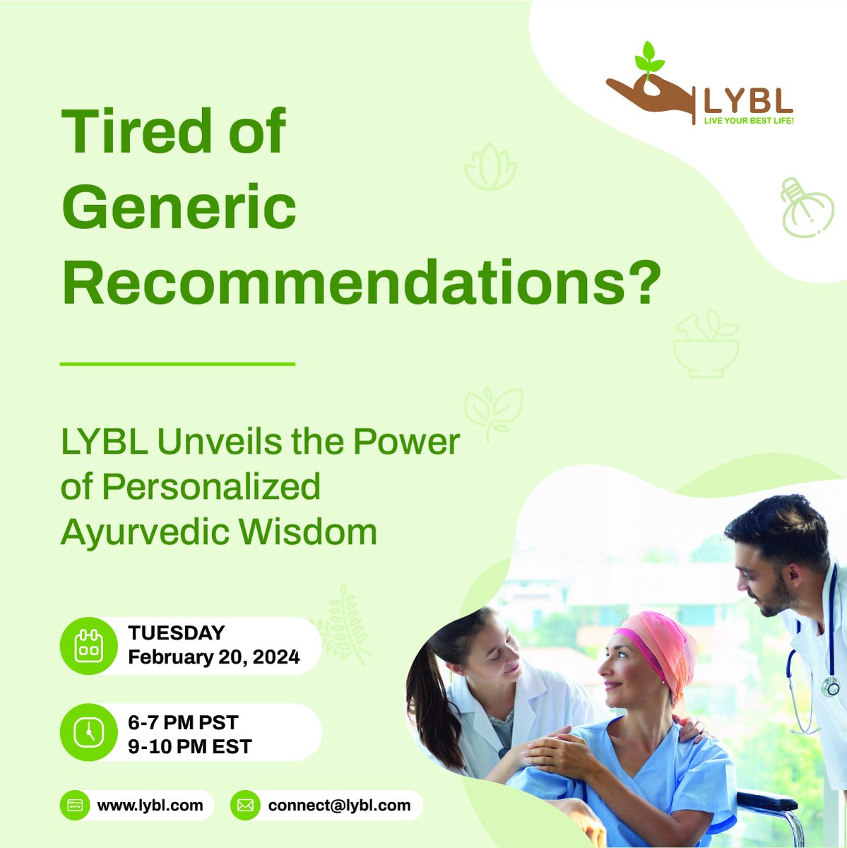 Webinar Announcement: Attn USA practitioners! Explore an advanced recommendation engine delivering personalized Ayurvedic wisdom tailored to your clients' requirements! Webinar: 20th of February, 2024 Timings: 6-7 pm PST/9-10 pm EST Registration link: forms.gle/yBYUX7HKX7Gr2m…
