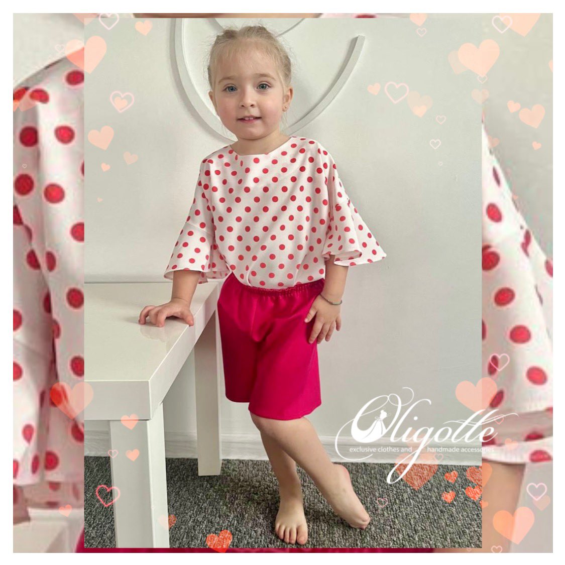 Блуза з яскравими горошками для маленької модниці!❤️🎈🌹
😉Кому ще пошити таку?
#Oligotte