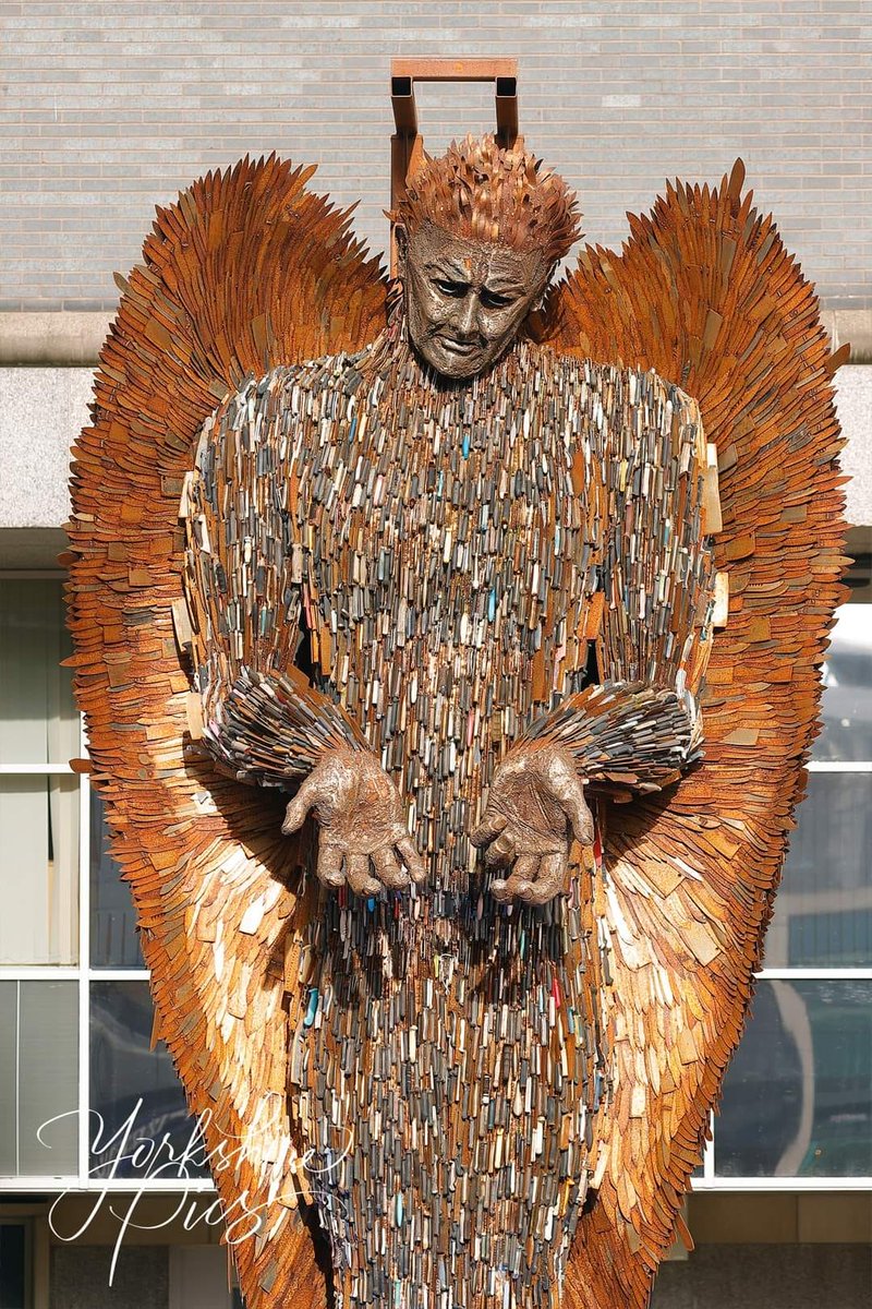 The #Knifeangel tour currently visiting #Leeds @LeedsDock until the end of February.