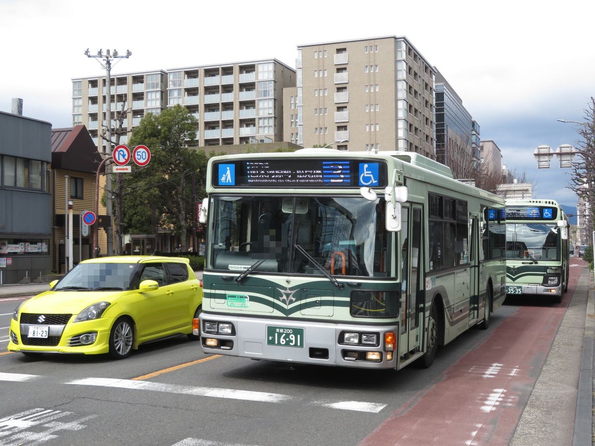 2024年2月18日 京都市バス 烏丸御池 No.4 ＃京都市バス ＃京都市交通局