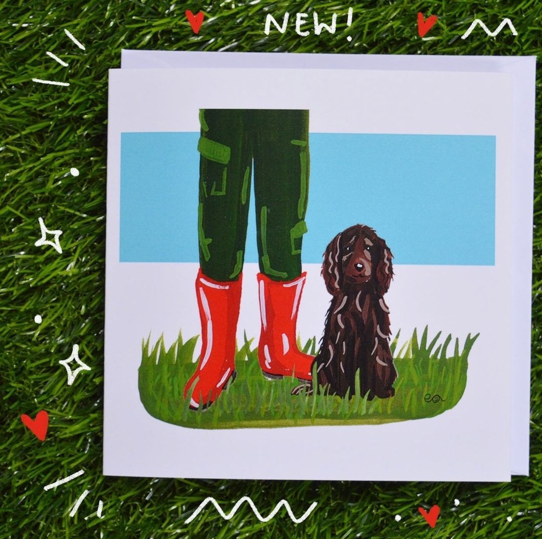 You definitely need a pair of wellies for today's weather! ☔️

I'm so excited to release some more of my dog cards over on my website!

Take a look at the newbies and let me know what dogs you'd like me to paint next! 🐾

#dogillustration #illustration #greetingscard #illustrator