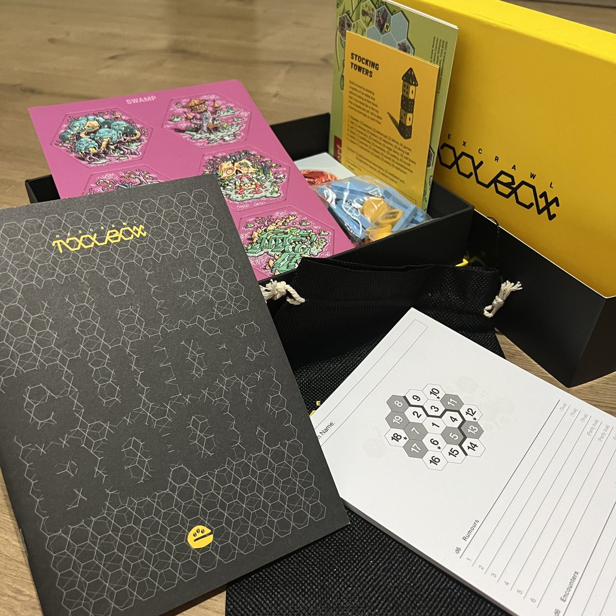diogo_oldskull's tweet photo. Hexcrawl Toolbox
Published by @GamesOmnivorous 

An amazing #BoxedSet toolbox for you to create your own #Hexcrawl scenarios for whatever #Fantasy TTRPG you prefer, with beautifully illustrated tiles you can play with, and a complete set of #RandomTables to generate stuff!

#DnD https://t.co/29QgqjVCMj