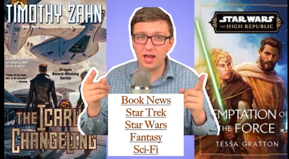Book News on the YouTube channel! 

Star Wars Cover Reveal
New Star Trek Book Revealed from @GalleryBooks 
Larry Correia signs a new series deal at @AethonBooks 
New Timothy Zahn Icarus Book Cover and New Icarus Book Scheduled from @BaenBooks 

youtu.be/8sPeI0-DJ8A?si…
