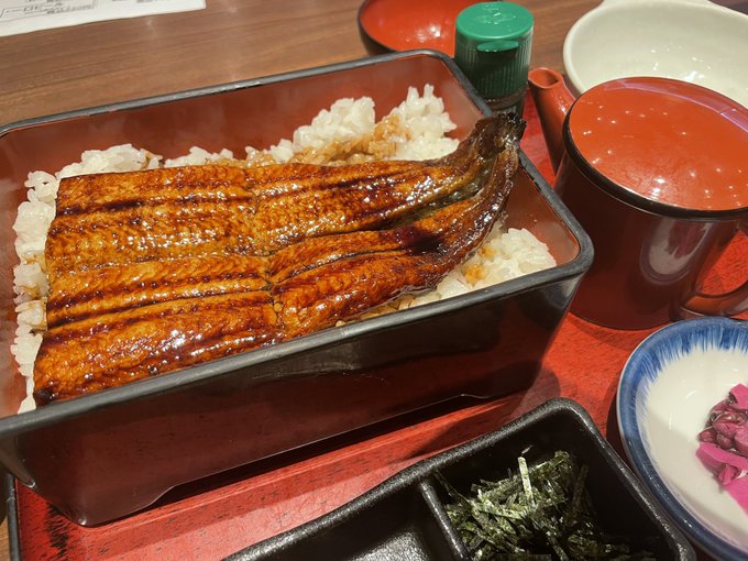 ひつまぶしの話を聞いたら  食べたくなるよなぁ  鰻、好きなのに 最近全然食べてなかったなぁー  美味しかった https://t.co/MuPr66ScE4