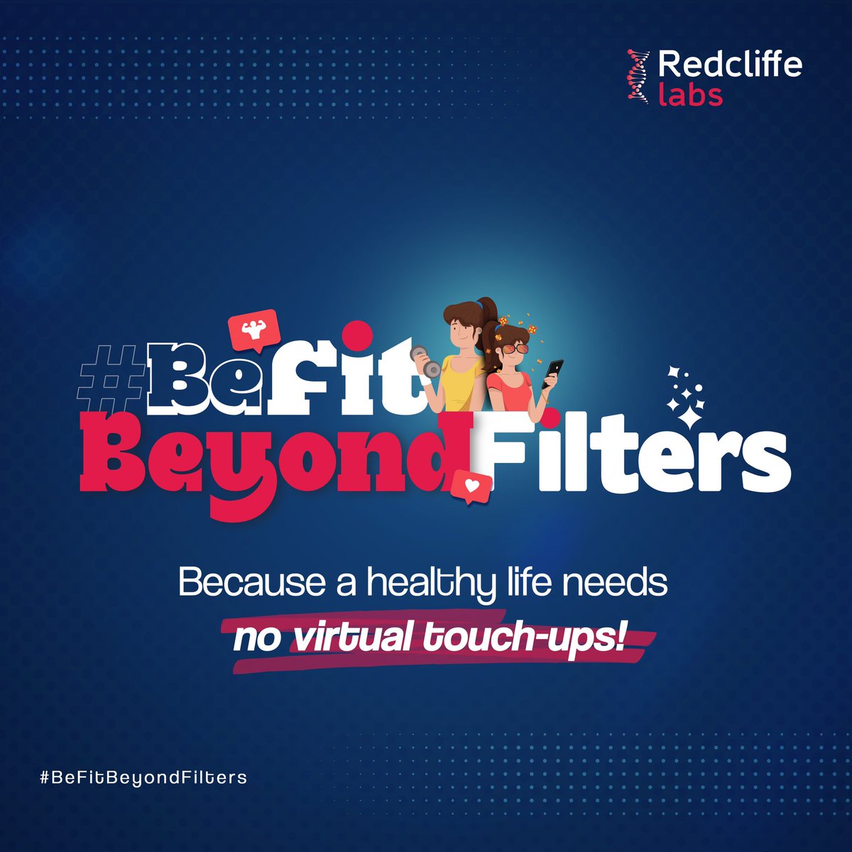 redcliffelab's tweet photo. Unveil your true vitality with #BeFitBeyondFilters! Let your well-being radiate naturally, embodying the true essence of vitality and resilience. Join us in celebrating the journey towards genuine well-being – because a #healthy life needs no virtual #touchups!

#Redcliffelabs https://t.co/b7lOxfZvhn