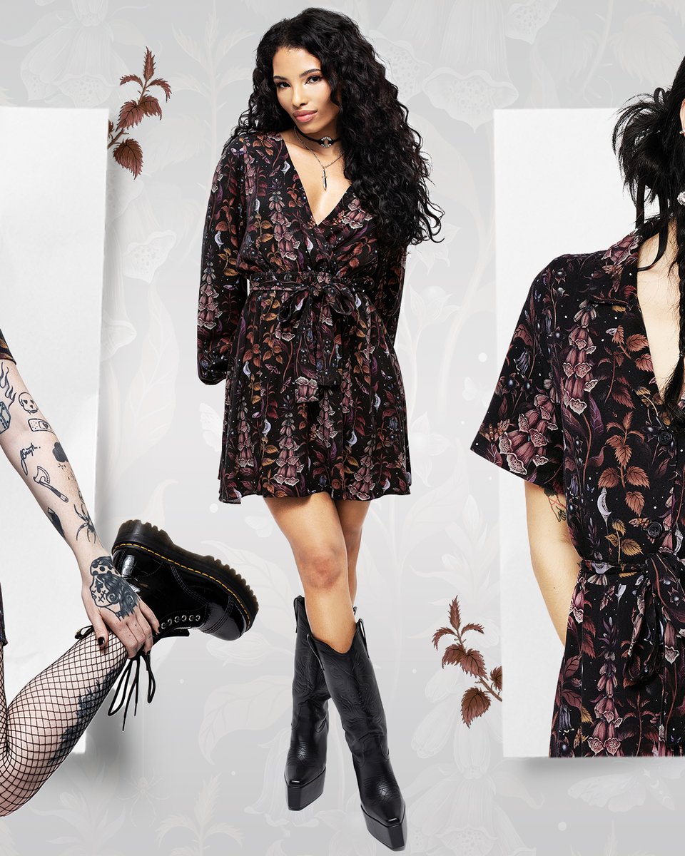 disturbiaco's tweet photo. What's your favourite flower? ๐ธ (You may have noticed we're partial to a Foxglove...) Shop the restocks before they fly away again ๐ค
https://t.co/FxFqdF17aY
#disturbiaclothing #floralprint #foxgloveprint #softgoth #softgrunge #gothcottagecore https://t.co/EuVaLJOruM
